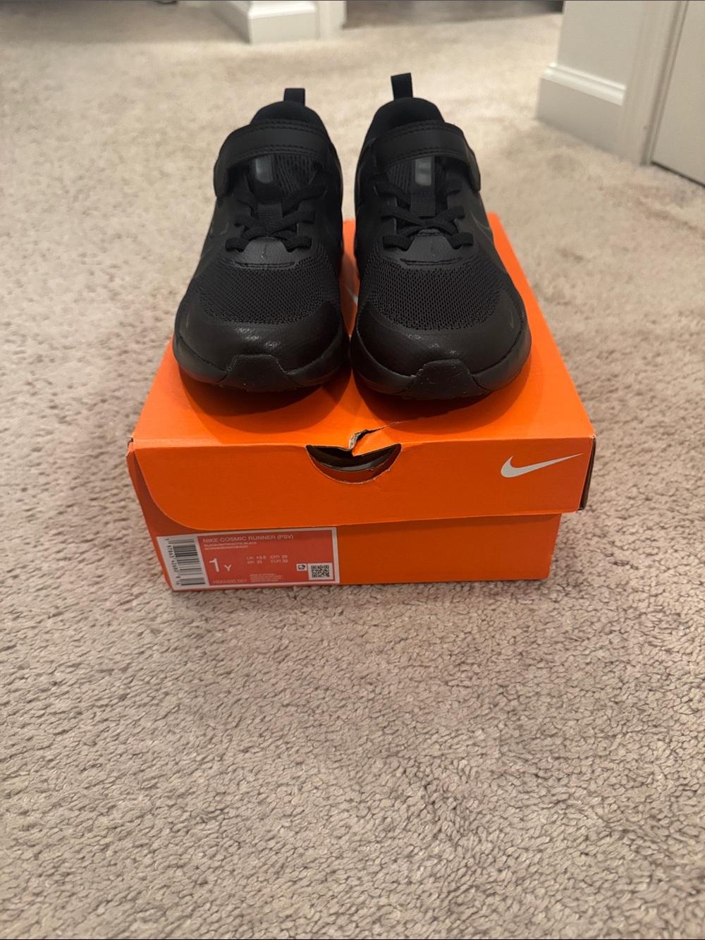 Nike Kids' Black Comfortable Athletic Shoes